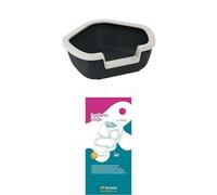 Ferplast Collare Cane Regolabile in Nylon Misura Collo 33-53 cm.+ Guinzaglio per Cani in Nylon 120 cm, Large, Arancione