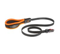 Ferplast Correa para Perro ERGOFLUO Matic, para Perros pequeños, Innovador mosquetón con Mecanismo magnético, Asa ergonómica Acolchada, Nylon. Tamaño 120 cm, Naranja