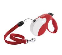 Ferplast - Correa Extensible para Perros Amigo Cord M, Cordón retráctil, 5 m, máx. 25 kg, Rojo