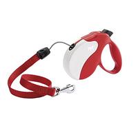 Ferplast - Correa Extensible para Perros Amigo Cord S, Cordón retráctil, 5 m, máx. 15 kg, Rojo