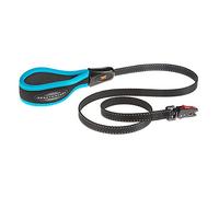 Ferplast Correa para Perro ERGOFLUO Matic, para Perros pequeños, Innovador mosquetón con Mecanismo magnético, Asa ergonómica Acolchada, Nylon. Tamaño 120 cm, Azul