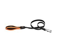 Ferplast Correa para Perro ERGOFLUO Matic, para Perros pequeños, Innovador mosquetón con Mecanismo magnético, Asa ergonómica Acolchada, Nylon. Tamaño 120 cm, Naranja