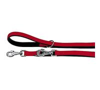 Ferplast Correa para Perros Daytona, Correa Extensible para Perros de Tamaño Mediano, 200 cm, Correa de Adiestramiento, con Cómoda Asa Acolchada y Mosquetón de Metal. Rojo