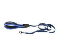 Ferplast Correa para Perros ERGOCOMFORT G15/120 de Nailon, Mango ergonómico, Acolchado Suave, Longitud 120 cm x 2,5 cm, Azul