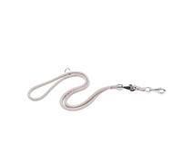 Ferplast Correa para Perros Sport, Correa de Entrenamiento, Fabricada en cordón de Nailon, con Doble mosquetón metálico, Longitud máxima Regulable 200 cm, Gris