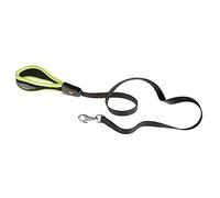 Ferplast Correa Perro ERGOFLUO, Correa Perro Grande, Asa ergonómica Acolchada, Nylon. Tamaño 120 cm, Amarillo