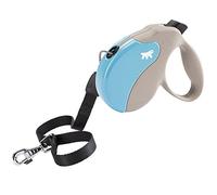Ferplast - Correa retráctil para Perros Amigo Cord L, Cordón Enrollable, 5 m, máx. 50 kg, Azul