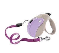 Ferplast - Correa retráctil para Perros Amigo Cord L, Cordón Enrollable, 5 m, máx. 50 kg, Violeta