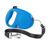 Ferplast Correa retráctil para Perros Grandes Flippy One Cord L, Cuerda Extensible 5 m, máx 35 kg, Azul