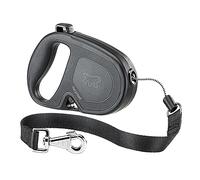 Ferplast Correa retráctil para Perros Grandes Flippy One Cord L, Cuerda Extensible 5 m, máx 35 kg, Negro