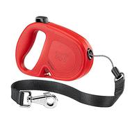 Ferplast Correa retráctil para Perros Grandes Flippy One Cord L, Cuerda Extensible 5 m, máx 35 kg, Rojo