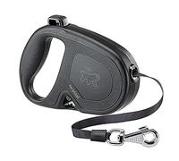 Ferplast Correa retráctil para Perros Grandes Flippy One Tape L, Correa Extensible 5 m, máx 50 kg, Negro