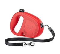 Ferplast Correa retráctil para Perros Mediano Grandes Flippy One Cord M, Cuerda Extensible 5 m, MAX 20 kg, Rojo