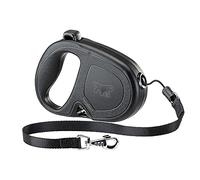 Ferplast Correa retráctil para Perros Mediano Grandes Flippy One Cord M, Cuerda Extensible 5 m, MAX 20 kg, Negro