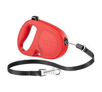 Ferplast Correa retráctil para Perros medianos Flippy One Cord S, Cuerda Extensible 4,5 m, máx 12 kg, Rojo