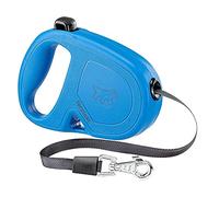 Ferplast Correa retráctil para Perros medianos Flippy One Tape S, Correa Extensible 4 m, máx 15 kg, Azul
