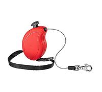 Ferplast Correa retráctil para Perros pequeños Flippy One Cord Mini, Cuerda Extensible 3 m, MAX 8 kg, Rojo