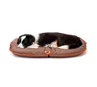 Ferplast Cuccia Cane Cuscino Cane Cane Taglia Media Tessuto Antigraffio Lavabile a mano a 30° Materassino Cane Impermeabile 80 x 60 x 11 cm.Marrone