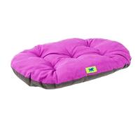 Ferplast Cama para Perros y Gatos, Cojín para Perros medianos, Cojin para Gatos, Alfombra para casetas y Coches - Lavable - en Algodón con Acolchado Suave, 65 x 42 cm. Viola