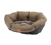 Ferplast Cuscino per Cuccia Cane SOFA' TWEED 8, Materassino Cuscino Imbottito per Lettino per Cani da Interno, Ricambio per Cesta in Plastica Cani, Lavabile, 85 x 62 x h 28,5 cm, Marrone