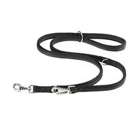 Ferplast Daytona Correa para Perros, Correa Extensible para Perros Pequeños, 200 cm, Correa de Adiestramiento con Cómodo Asa Acolchada y Mosquetón de Metal. Negro