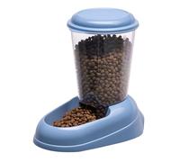 Ferplast Dispensador de Comida Seca para Perro y Gato Zenith 3 litros Comedero Galletas para Mascotas, Fondo Antideslizante, 20,2 x 29,2 x h 28,8 cm Azul