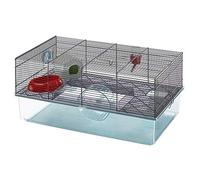 Ferplast Favola - Jaula para hámster Incluye Botella de Agua, Rueda de Ejercicio, Plato de Comida y Jaula Grande para hámster Mide 23.6 Pulgadas de Largo x 14.4 Pulgadas de Ancho x 11.8 Pulgadas de