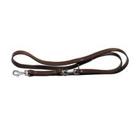 Feplast 75147958 Correa para El Adiestramiento de Perros VIP Ga22/200, Robusto Cuero de Toro, Longitud Regulable, 22 Mm x L, 120 x 200 Cm Marrón
