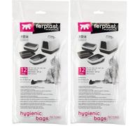 Ferplast FPI 5362 Bolsas higiénicas para litières Nip 20, Nip 20 Plus, Bella y Prima- - Juego de 4 (Paquete de 2)