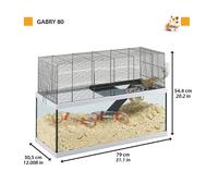 Ferplast Gabry Jaula de Cristal para hámsteres y jerbos