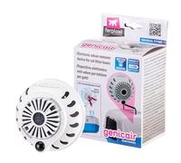 Ferplast GENICAIR Eliminador de Olores Electrónico para Arena Gatos, Neutraliza Permanentemente los Malos Olores, Fijación con Imán, Ventilador Silencioso, Cable USB y Filtro Antiolores incluidos