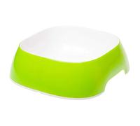 Ferplast Glam Comedero para Gato - Comedero para Comida y Agua para Gato de plástico Moderno, Antideslizante, fácil de Limpiar, 1,2 litros, Verde