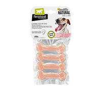 Ferplast Goodbite Natural XS Juguete Hueso para La Higiene Oral, Sabor A Jamón, Perro Pequeño (3-5 Kg), Natural, 4 Piezas De 15G 1 Unidad 66 g