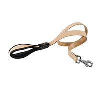 Ferplast Guinzaglio per Cani Guinzaglio pelle maniglia imbottita cani cane due misure GIOTTO BEIGE G