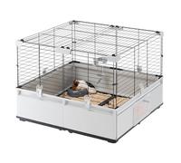 Ferplast Jaula para Conejos, Conejillos de Indias, Cobaya, Espaciosa y Modular 1, con Accesorios, Extensible, Fácil Mantenimiento, Modular 1,74 x 72 x h 56 cm