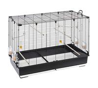 Ferplast Jaula para Pájaros, Aviario Piano 7 Jaula Grande Pájaros, Canarios, Periquitos, Cotorras, Agapornis, de Metal, Todos los Accesorios Comedero Perchas 99.5 x 53 x h 74 cm.