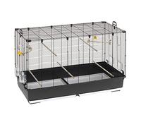 Ferplast Jaula para Pájaros, Aviario Piano 8 Jaula Grande Pájaros, Canarios, Periquitos, Cotorras, Agapornis, de Metal, Todos los Accesorios Comedero Perchas 118 x 59 x h 75 cm.