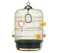 Ferplast Jaula para Pájaros Regina Jaula Pájaros, Canarios, Periquitos, Agapornis, de Metal, Todos los Accesorios Comedero Perchas 32.5 x 32.5 x h 49 cm.