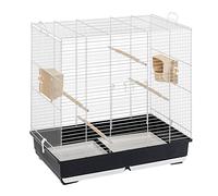 Ferplast Jaula para Pájaros Sonia Large Jaula Grande Pájaros, Loros, Periquitos, Pericos, Ninfas, de Metal, Todos los Accesorios Comedero Perchas 72 x 44 x h 75.5 cm.