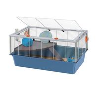 Ferplast Jaula para Roedores CRICETI 15 para Hamsters, en Metal, Accesorios incluidos: Pesebre, Bebedero, Casita, Rueda, Balda, Escalera, 78x48xh39cm