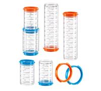 Ferplast Juego de Tubos Hámster, Accesorio Jaula Hamster, Total 7 Piezas, Túneles para Hámster Transparentes con Orificios de Ventilación, Conexion Incluidos, Kit Tube Tunnel, Juguete para Hámster