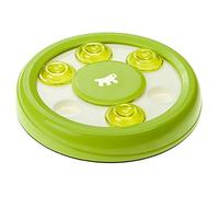 Ferplast Juguete Interactivo para Gatos Discover, Juguete para Gatos con Agujeros para croquetas, en plástico con Antideslizante, Ø 23 x 4,2 cm