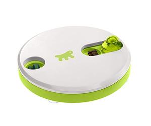 Ferplast Juguete Interactivo para Perros Duo, Juguete Dispensador Inteligente de Recompensas, Ideal para croquetas, Antideslizante, para Perros y Gatos, Ø 24,5 x 5,8 cm