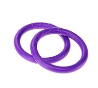 Ferplast Juguete Perro, Anillo de Entrenamiento Perros para Masticar, Correr, Saltar, Disparar, Robusto, No Tóxico, Puller Micro, Juegos para Perros Pequeños y Cachorros, Juego 2 Anillos de Fitness