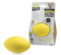 Ferplast Juguete Perro, en Material Duradero, No Tóxico, Resistente a Mordeduras, para Higiene Dental del Perro, Rebota y Flota, CHEWA Boing Rugby Pelota, Juguetes para Perros Medianos, Amarillo