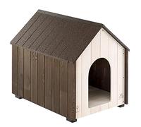 Ferplast Koya Large Caseta para Perrosen Madera Fsc con Pintura No Tóxica, Orificios De Ventilación, Patas Aislantes, 63.5 X 91.5 X H 78 Cm