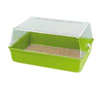 Ferplast Mini Duna Multy - Jaula para hámster - Hábitat para roedores, cobayas, Conejos, diseño Transparente Interactivo, fácil Acceso y Limpieza, 71 x 46 x 31,5 cm
