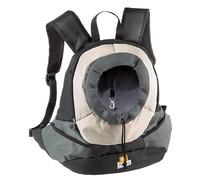 Ferplast Mochila para Gatos KANGOO, Transport Perro, Mochilas, Gatos, Correas Ajustables, Correa de Seguridad, Máx 6 Kg, 37 x 16 x 36,5H cm, Gris