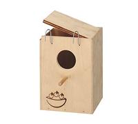 Ferplast Nido para Pájaros, Casas para pájaros, Casa en Madera FSC para Pájaros, Decoración de Exterior