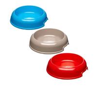 Ferplast Party Comedero para Perro Ecológico, Antideslizante, Apto para Viajar, Plástico Reciclado, Comedero Medio para Agua y Comida para Perro (1 L)